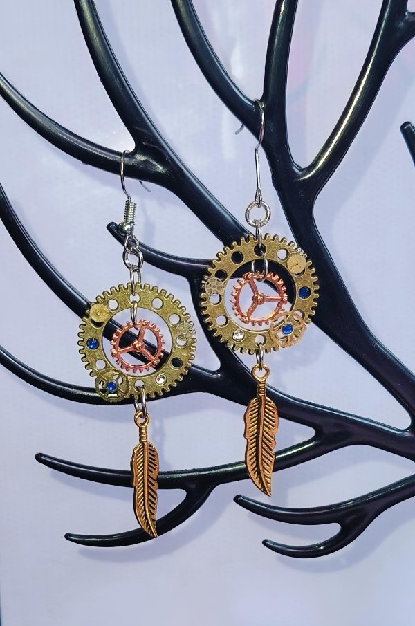 Steampunk earrings. - Image 7