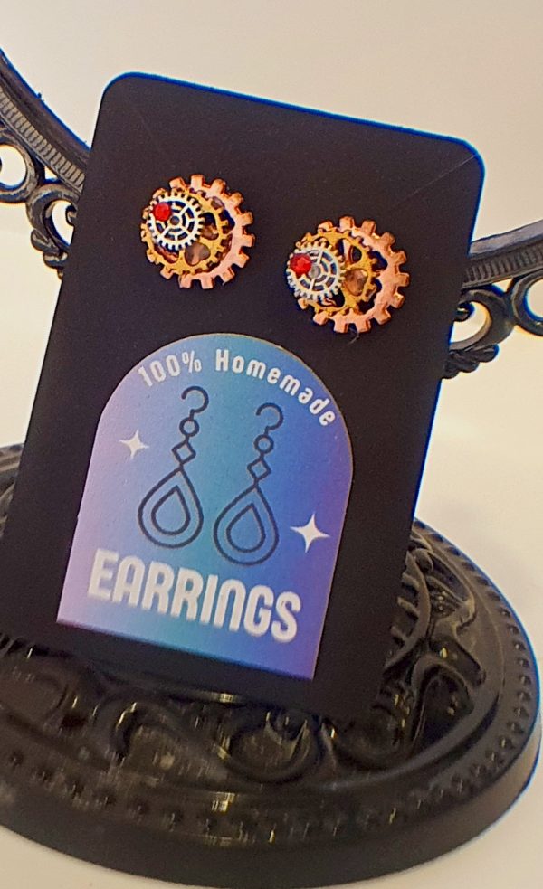 Steampunk earrings. - Image 6