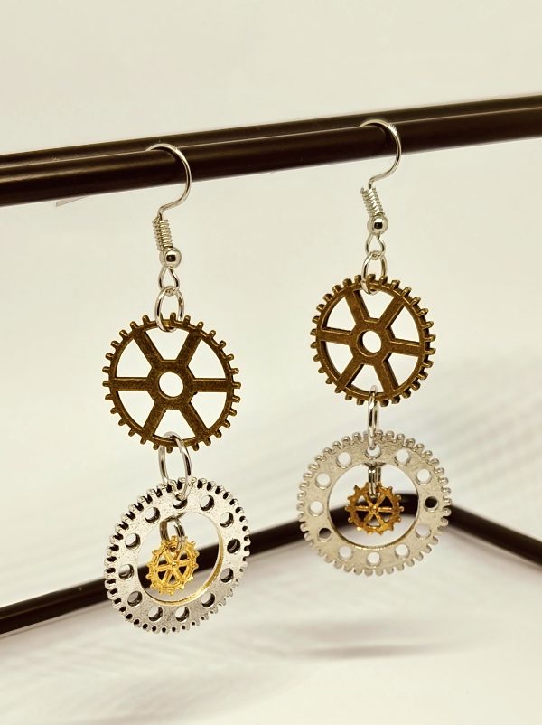 Steampunk earrings. - Image 2