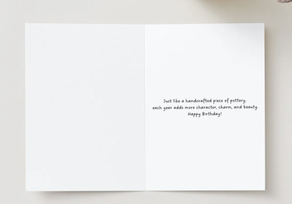 Pottery themed Happy birthday card - Image 2